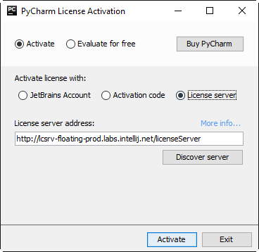 jetbrains license server